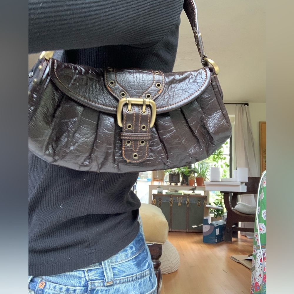 Brown Shoulder Purse 90s